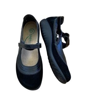 Naot Womens Kirei Black Mary Jane Shoes Size 38 7 7.5 Comfort Leather Patent